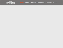 Tablet Screenshot of bridginginternational.com